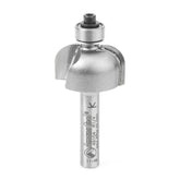 Amana Tool 49104 Carbide Tipped Cove 1/4 R x 7/8 D x 9/16 CH x 1/4 Inch SHK w/ Lower Ball Bearing Router Bit